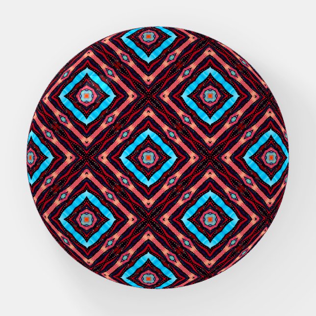 Blue Diamond  Paperweight (Front)