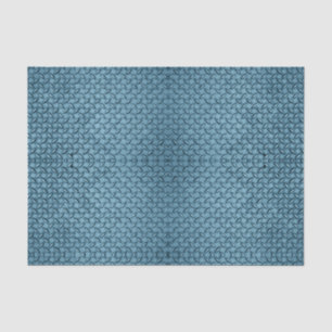 Blue Diamond Plate Tissue Paper