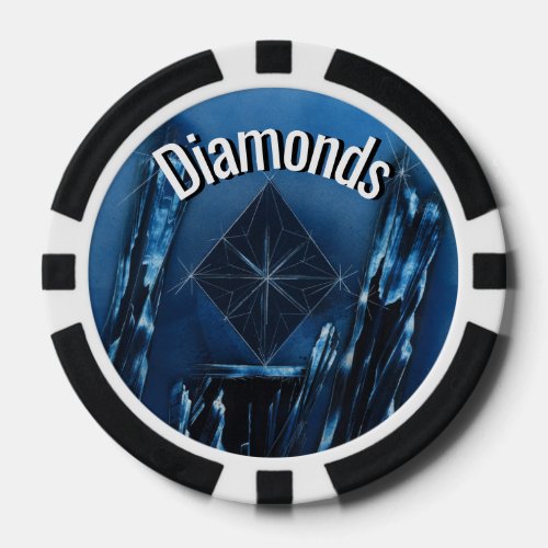 Blue Diamond Poker Chip