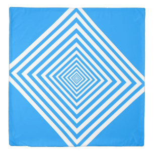Blue Diamond Shape Duvet Cover