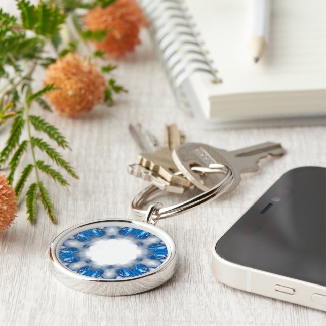 Blue Diamonds Keychain (Side)