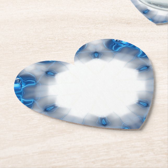 Blue Diamonds Paper Coaster (Angled)