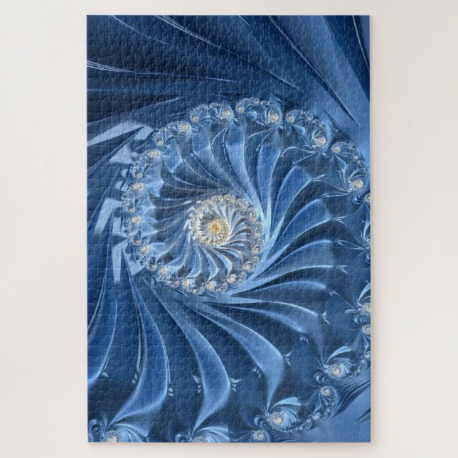 blue diamonds puzzle (Vertical)