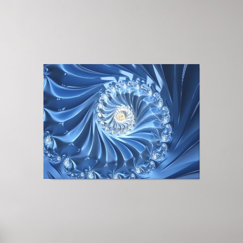 blue diamonds wrapped canvas