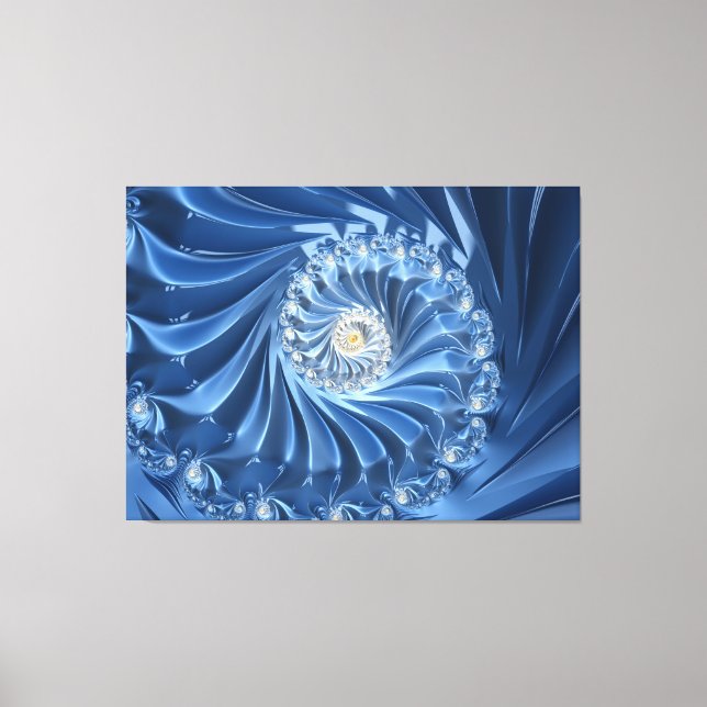 blue diamonds wrapped canvas print (Front)