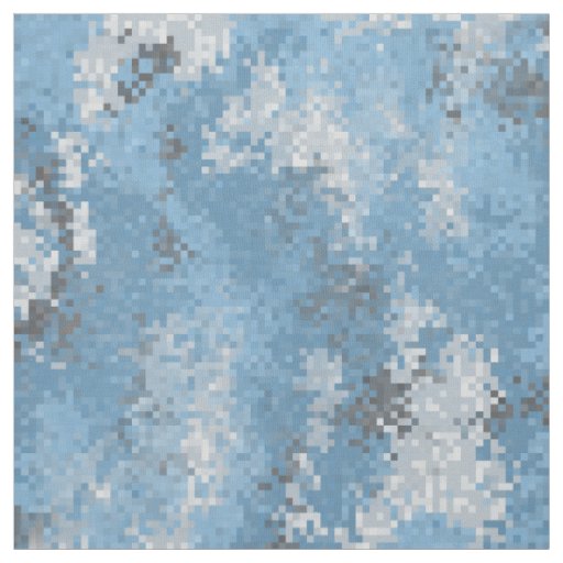 Blue Digi Camo Fabric