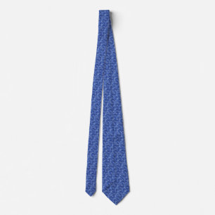 Blue Digital Camouflage Decor Tie