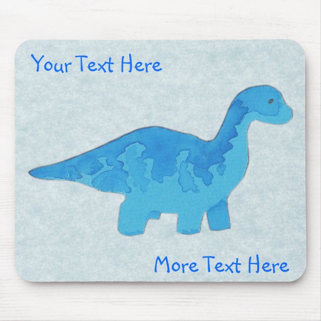 Blue Dino Mousepad (Front)