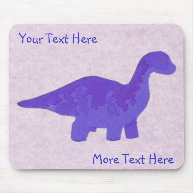 Blue Dino Mousepad (Front)