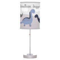 Blue Dinosaur Adventure Baby Nursery Lamp