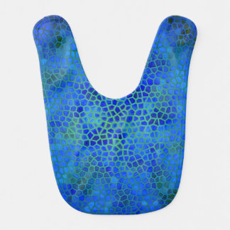 Blue Dinosaur Hide Baby Bib