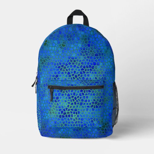 Blue Dinosaur Hide Printed Backpack