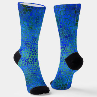 Blue Dinosaur Hide Socks
