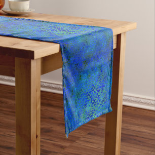 Blue Dinosaur Hide Table Runner