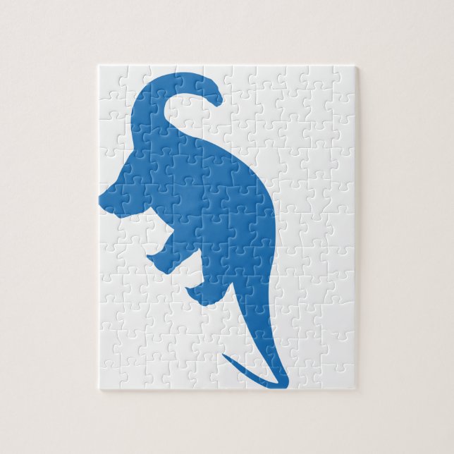 Blue Dinosaur Jigsaw Puzzle (Vertical)