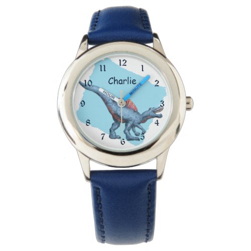  Blue Dinosaur Kids Watch