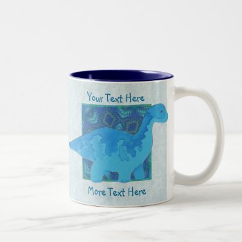 Blue Dinosaur Mug by Customizables at Zazzle