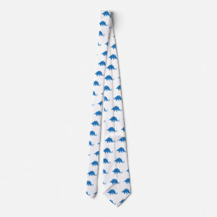 Blue Dinosaur pattern Neck Tie