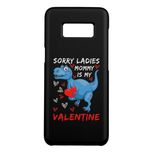 Blue Dinosaur Sorry Ladies Mommy is my Valentine Case_Mate Samsung Galaxy S8 Case