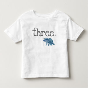 Blue Dinosaur Third Birthday T-shirt