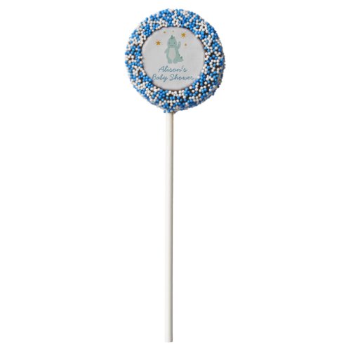 Blue Dinosaur Twinkle Star Baby Shower Boy Party Chocolate Covered Oreo Pop
