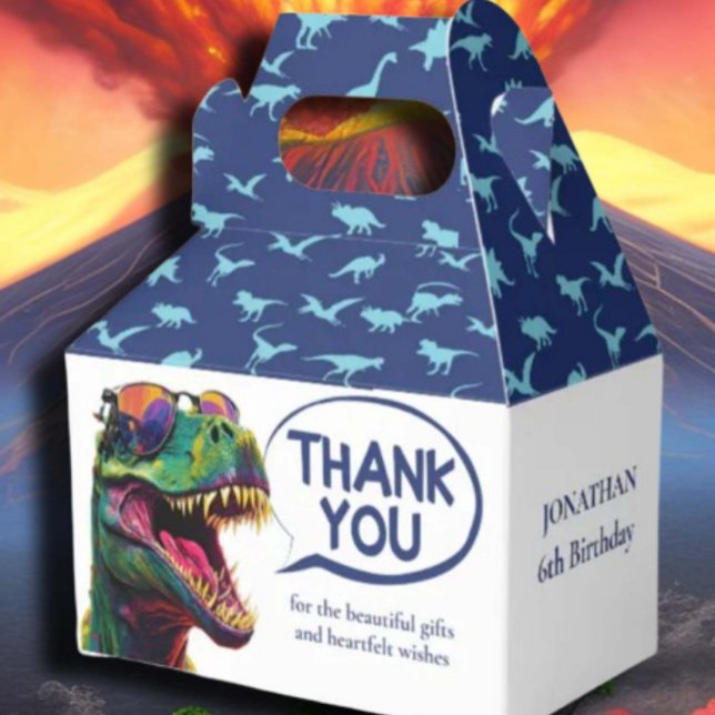 BLUE Dinosaurs Party Supplies  Favor Boxes (Some of the popular dinosaur gifts available on Zazzle)