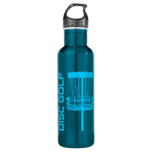 Blue Disc Golf Basket Water Bottle