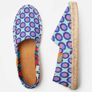 Blue Disc Ribbon by Kenneth Yoncich Espadrilles