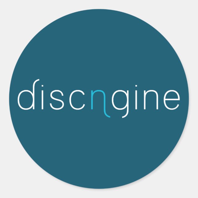 Blue Discngine Sticker (Front)