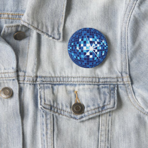 blue Disco Ball Pin