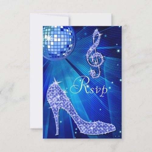 Blue Disco Ball Sparkle Heels RSVP