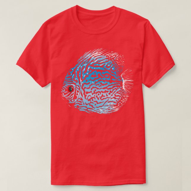 Blue Discus T-Shirt (Design Front)