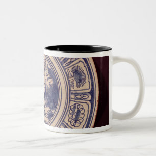 Blue dish, deriving from a late Ming Export Two-Tone Coffee Mug