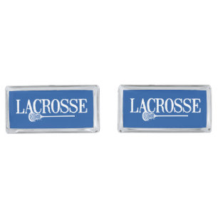 Blue Distressed Lacrosse Cufflinks