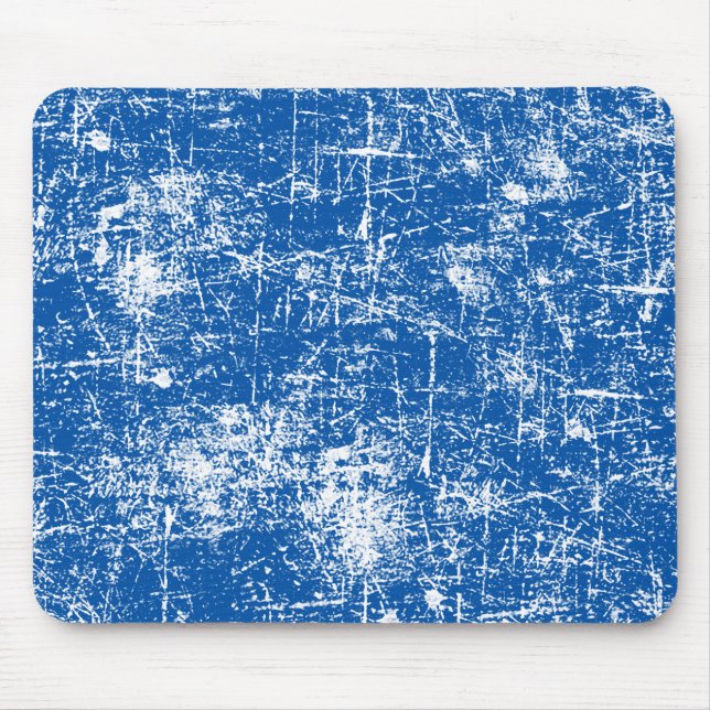 Blue Distressed Mouse Pad (Front)