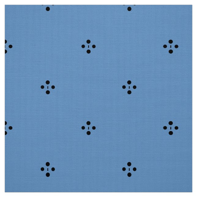 Blue Ditsy Fabric (Swatch)