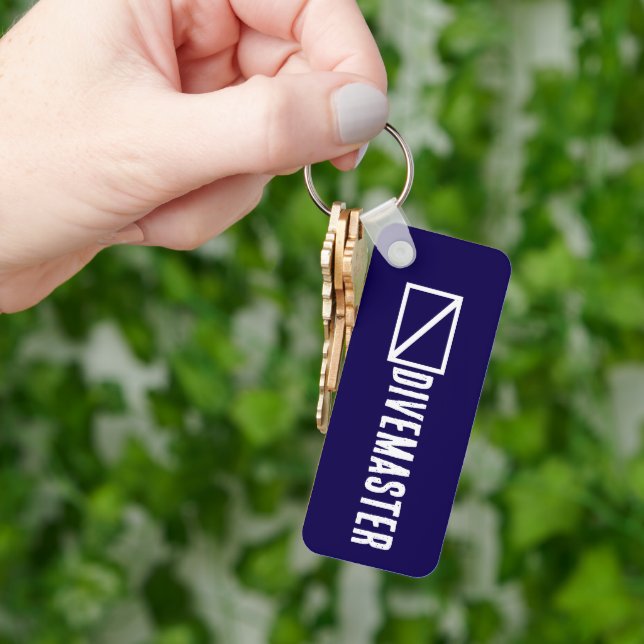 Blue Divemaster Keychain (Hand)