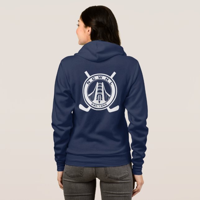 Blue Division Zip Hoodie (Back Full)