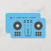 Blue DJ Controller Business Card (Front/Back)