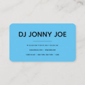 Blue DJ Controller Business Card (Back)