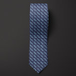 Blue DNA Double Helix Pattern  Neck Tie<br><div class="desc">Elegant "striped" pattern of DNA Double Helices make this necktie a unique fashion accessory for anyone,  but especially those fascinated with the science of genetics. Be sure to check out the matching socks featuring the same pattern.</div>