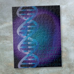 Blue DNA Fingerprint Medical Science Police Jigsaw Puzzle<br><div class="desc">A cool,  trendy and fun medical science-inspired design. The perfect gift for all doctors,  nurses,  scientists,  science teachers,  lab technicians,  science students,  in short,  any science geek in your life (and that includes you)! Designed by Thisisnotme©</div>