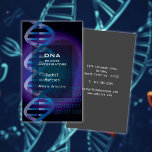 Blue DNA Fingerprint Science Investigation Business Card<br><div class="desc">A science-themed modern professional business card featuring blue DNA and fingerprint. Ideal for anyone engaged in medical,  crime,  data investigation or any other research-based company.Designed by Thisisnotme©</div>