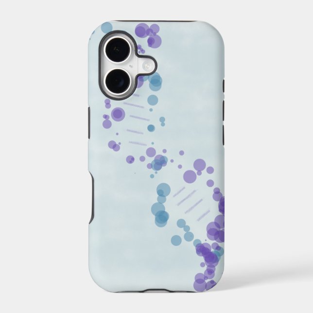 Blue DNA Iphone Case (Back)