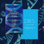 Blue DNA Medical Science Modern Business Card<br><div class="desc">A medical science-themed modern professional business card featuring blue DNA. Designed by Thisisnotme©</div>
