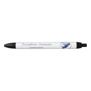 Blue Dog And Cat Logo Custom Veterinarian Vet Tech Pen