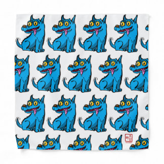Blue dog bandana