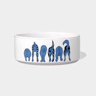 Blue Dog Butts Bowl