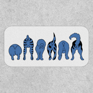 Blue Dog Butts Patch