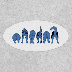Blue Dog Butts Patch